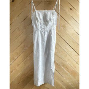 NWT Abercrombie Linen White Midi Dress